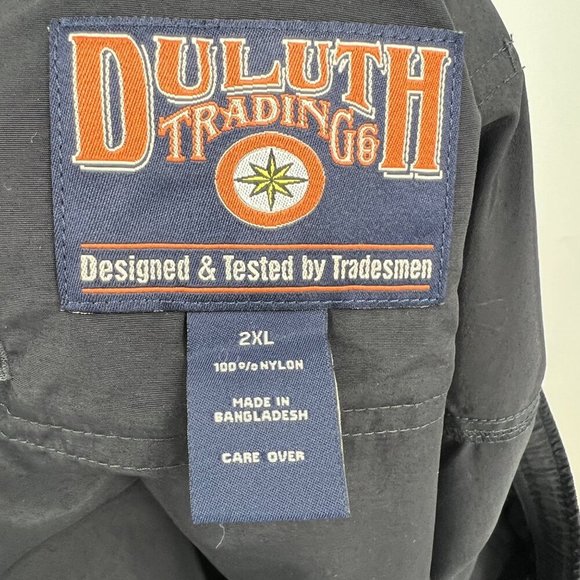 Duluth Shorts Mens Black Nylon Elastic Waist Lightweight size 2XL Pockets Hiking - Picture 6 of 7